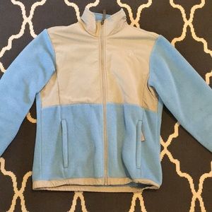 Light Blue North Face Fleece Girls L/ women XS